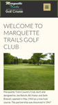 Mobile Screenshot of marquettetrailsgc.com