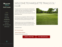 Tablet Screenshot of marquettetrailsgc.com